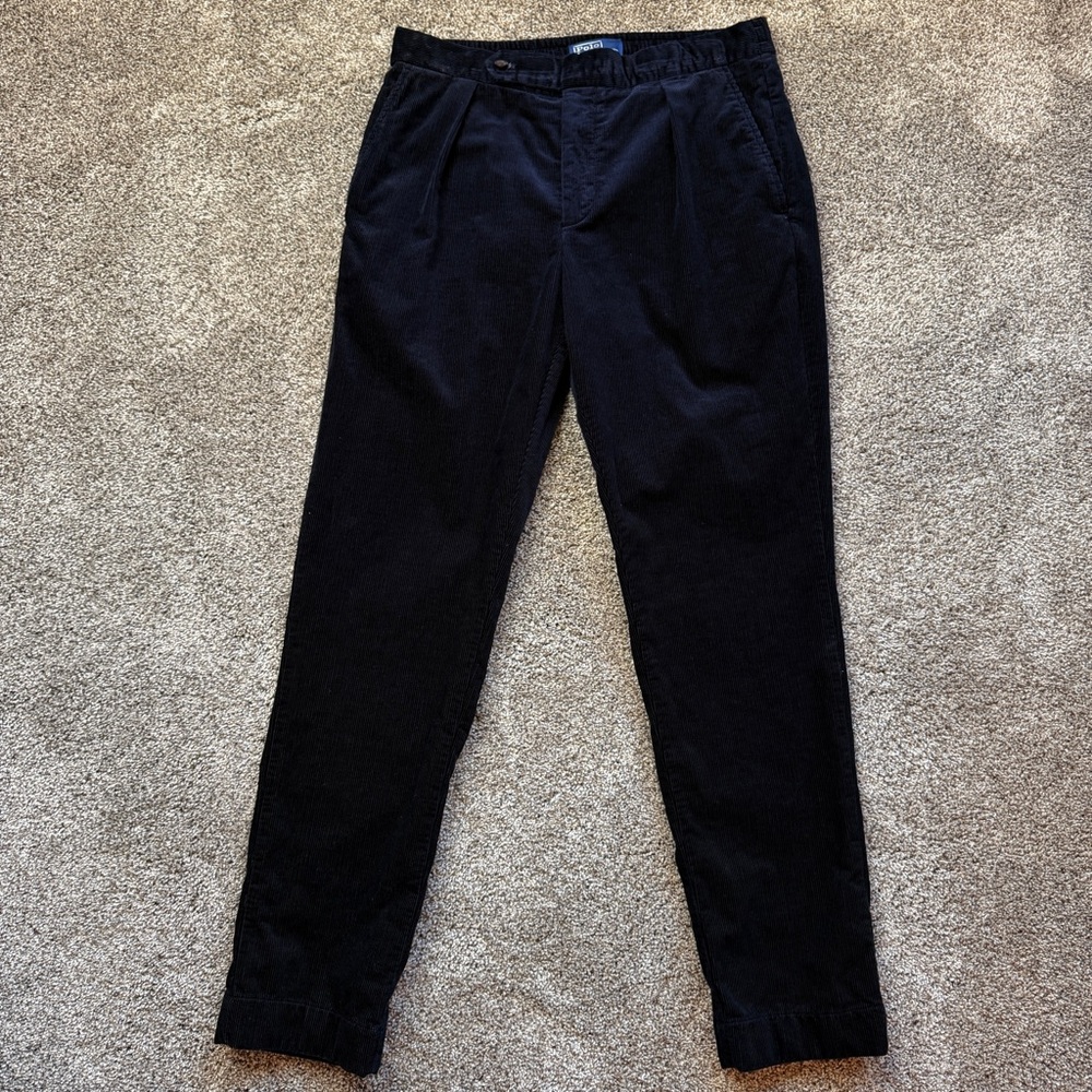 Polo Ralph Lauren Corduroy Suit Trouser NWT • Italian Wide-Wale 33x30 Retail$398